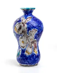 Polychrome vase with zoomorphic figures by Salvatore Procida, Signature on the bottom: Procida, offered May 2025