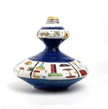 Andrea D'arienzo, Blue and white vase with decorations