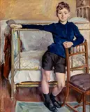 Angelo Rossi, Portrait of son Piero, 1920, Oil on canvas