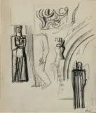 Mario Sironi, Study for mural composition