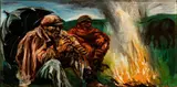 Ugo Attardi, The bonfire