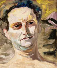 Carlo Levi, Self-portrait, 1948, On the back label of Jolena Baldini's collection