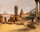 Carl Timner, Piazzale Flaminio in Rome, 1984