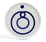 Wall plate for Alitalia by Alighiero Boetti, Made by La Gioconda De Ruta ceramics workshop; on the back signed Alighiero Boetti and ed., offered May 2025