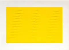 Giallo by Agostino Bonalumi, 1999, offered May 2025