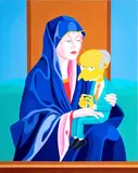 Giuseppe Veneziano, La Madonna di Mr. Burns, 2010, Signature