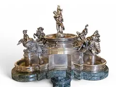 Solid silver Naiadi Fountain by Marcello Mortet, The original Fontana delle Naiadi is located in Rome, offered May 2025