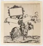 Hans Burgkmair il Vecchio, Wolfgang von Polheim, duelling master, from from "Triumphs of Maximilian", Woodcut