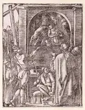 Jesus before Annas by Albrecht Durer, From "The Little Passion". Woodcut, offered Apr 2025
