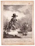 Hector Giacomelli, Drawing for an illustration of Guliver, Ink on unlaid paper