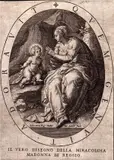 Jan (Johannes) Sadeler, Madonna of Reggio, after Lelio Orsi, Engraving