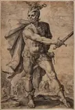 Hendrik Goltzius, Gaius Mucius Scaevola, Engraving