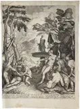 Matthias Greuter, Diana and Callisto, after Titian, Engraving