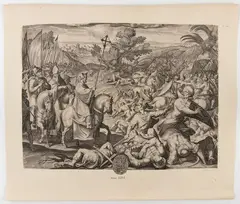 Battle of Las Navas de Tolosa, after Antonio Tempesta by Francesco Villamena, Etching, offered Apr 2025