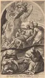 Lucas Kilian, The Entombment , after Tintoretto, Engraving