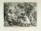 Schelte Adamsz. Bolswert, The Goat Amalthea with the Infant Jupiter, after Jacob Jordaens, Engraving