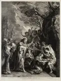 Boetius à Bolswert, Lazare, veni foras, after Peter Paul Rubens, Engraving