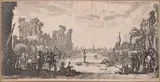 Jacques Callot, Martyr of Saint Sebastian, 1630, Contemporary copy after Jacques Callot. Etching