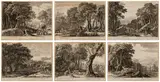 Herman van Swanevelt, Six landscapes with the story of Adonis, 1654, Complete series of six landscapes. Etching