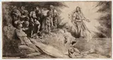 Salvatore Castiglione, Resurrection of Lazarus, Etching