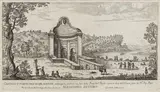 Giovanni Battista Falda, Castello e Fonte dell'Acqua Acetosa (Rome), Etching