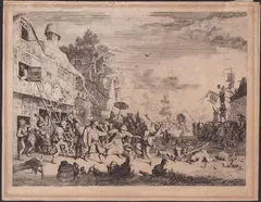 Cornelis Dusart, Village Festival, 1685, Etching