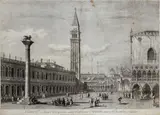 Antonio Visentini, Plateae D. Marci Prospectus inter Publicam Bibliothecam et Ducalem Aulam, after Antonio Canal, From the series "Urbis Venetiarum Prospectus celebriores". Etching