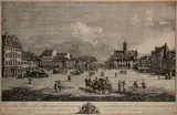 Bernardo Bellotto, Vue de la Place de la Villeneuve de Dresden, Etching