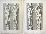 Giacomo Maria Giovannini, Herms, after Ludovico Carracci, Lot of two prints. Etching