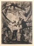 The Giant Wheel, from "Carceri" series by Giovanni Battista Piranesi, Etching, offered Apr 2025