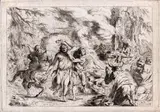 Dance of the Satyrs by Louis Félix de La Rue, Etching, offered Apr 2025