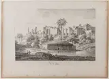 Godefroy Engelmann, Vue de Gaza, after Constant Bourgois, 1819, Lithograph