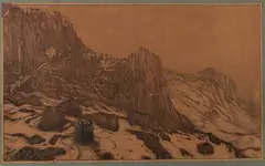 Tommaso Cascella, Mountain Episode, Lithograph