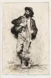 Eleuterio Pagliano, Abruzzese Piper, Etching