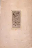 Armand Rassenfosse, Ex libris Albert Mockel, Etching and aquatint