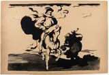 Louis Anquetin, The Knight and the Beggar, Lithograph