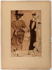 Richard Ranft, Trottins, from "L'Estampe originale", 1894, Etching and aquatint