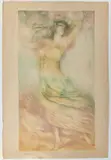 Paul Herrmann, Nymphae, 1899, Color lithograph
