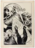 Gustave-Henri Jossot, The Wave, 1894, Black ink lithograph