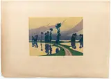 Charles Guilloux, L'Inondation (Paysage aux peupliers), from 'L'Estampe Originale', Four-color lithograph
