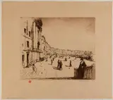 Tavík František Šimon, Riva Schiavoni, Venice, 1910, Etching and aquatint