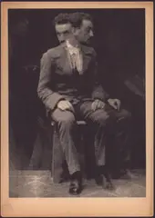 Gustavo Bonaventura. Ritratto fotodinamico by Anton Giulio Bragaglia, Futurist postcard, offered Apr 2025