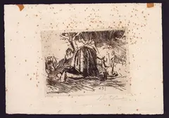 Lavandaia by Luigi Bartolini, 1933, Etching, offered Apr 2025