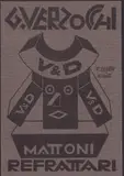 G. Verzochi – Mattoni Refrattari by Fortunato Depero, Futurist postcard, offered Apr 2025