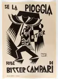 Fortunato Depero, Se La Pioggia Fosse Di Bitter Campari