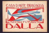 Giacomo Balla, Balla. Mostra Futurista, 1918, Futurist postcard. Lithograph