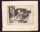 Luigi Bartolini, Lavandaie, Etching
