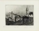 Virgilio Tramontin, Caorle, 1940, Etching