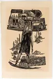 Tranquillo Marangoni, Bambola alle giarrette, Woodcut