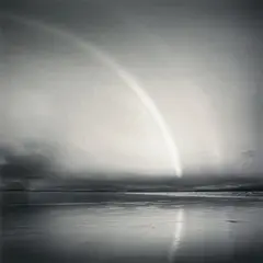 Rainbows for William, Pendine Sands, Wales by Michael Kenna, 1996, Black and white gelatine silver print Cm, offered Apr 2025